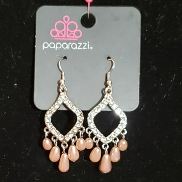 Paparazzi Earrings - Divinely Diamond 💎 Brown